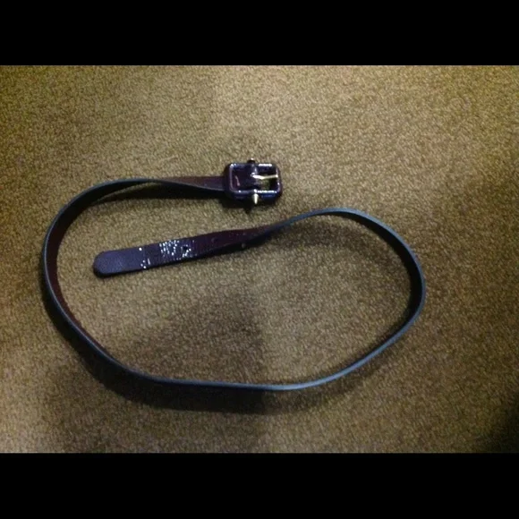 Gucci Dark Maroon and Gold Women's Belt - Picture 2 of 5